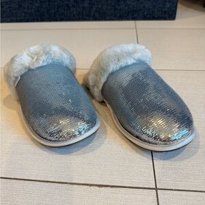 UGG Silver Sequin Slippers